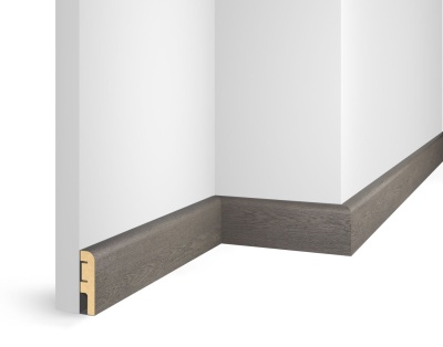 Плинтус ЕP07 NanoFlex, дуб Сицилия, 80x16x2400 мм, МДФ