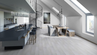 Ламинат Tarkett Woodstock Family Oak Snow Lux 1292×194×8мм без фаски