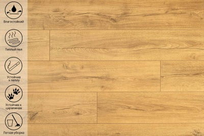 Ламинат Peli Anatolia Design Дуб Голд 8мм 33 класс с фаской 1,9608м2\уп