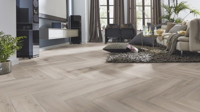 Ламинат Kronotex Herringbone 3773 A/B Дуб серебряный с фаской 1,238 м2\уп.