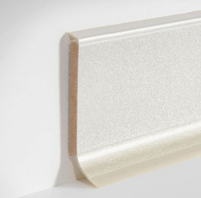 Плинтус Dollken S60 60 мм цвет серебристый металлик (1152) 2.57 м.п./шт. - изображение 1