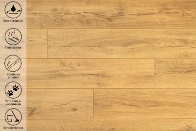 Ламинат Peli Anatolia Design Дуб Голд 8мм 33 класс с фаской 1,9608м2\уп - изображение 4