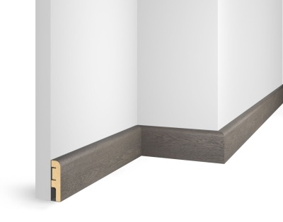 Плинтус ЕP07 NanoFlex, дуб Сицилия, 80x16x2400 мм, МДФ - изображение 1