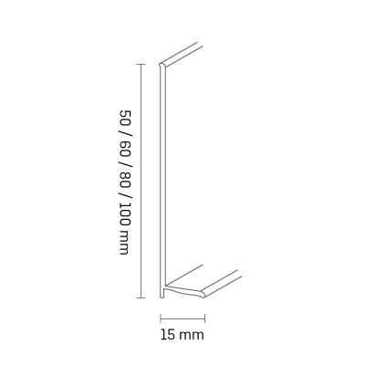 Плинтус Dollken WL100 100 мм цвет бежевый (0130) 50 м.п./рулон