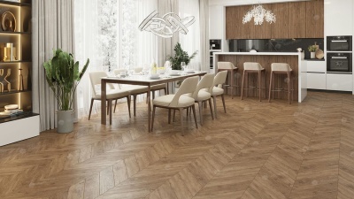 Кварц виниловая плитка Alpine floor ECO 18-10 Гевуина Chevron 1,6764 м2\уп.