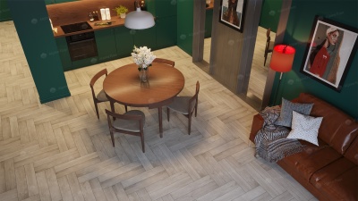 Кварц виниловая плитка Alpine floor Expressive Parquet ECO 10-1 Сумерки 1,48 м4\уп.