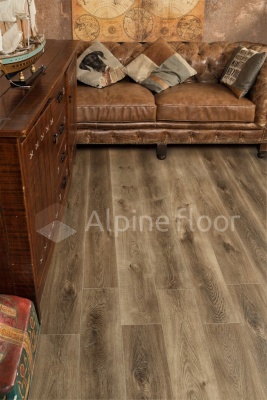 Кварц виниловая плитка Alpine floor Premium XL ECO 7-9 Дуб Коричневый 2,195 м1\уп.