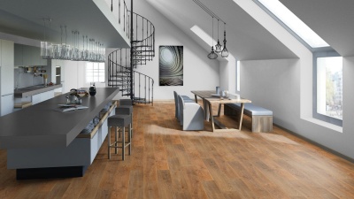 Ламинат Tarkett Estetica Oak Natur light brown 1292×194×9мм с фаской