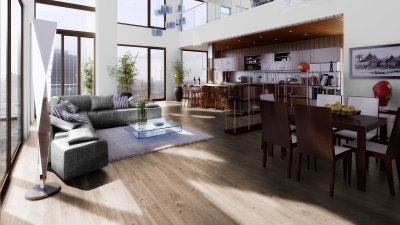 Ламинат Kronotex Mammut D3081 Дуб Эверест бежевый с фаской 1,387 м2\уп.