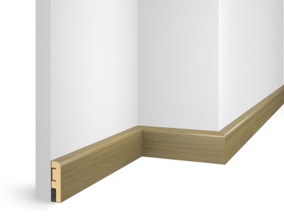 Плинтус ЕP07 NanoFlex, дуб Прованс, 80x16x2400 мм, МДФ