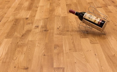 Паркетная доска Polarwood Oak Native Loc 3S, трехполосная, 14х188х2266, 3,41м2 уп., без фаски, селекция Country