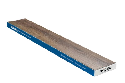 Кварцвинил Axioma Дуб Перганти коричневый, 1220х180, 2.196 м2 уп. 4мм/0.55 с фаской, 43 класс