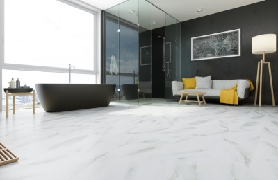 Кварцевый ламинат Fargo Stone 6089-1 Белый Мрамор 1,8м2\уп.