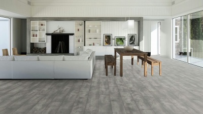 Ламинат Eurohome Art K407 Дуб Пепельный 12/33 с фаской 1.48м2/уп.