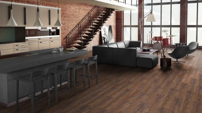 Ламинат Tarkett Estetica Oak Effect brown 1292×194×9мм с фаской