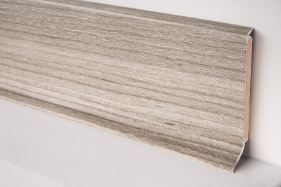 Плинтус Dollken S60 60 мм цвет вишня серая (2814) 2.57 м.п./шт.