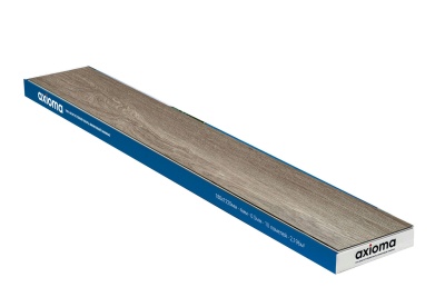 Кварцвинил Axioma Дуб Ольхон коричневый, 1220х180, 2.196 м2 уп. 4мм/0.55 с фаской, 43 класс