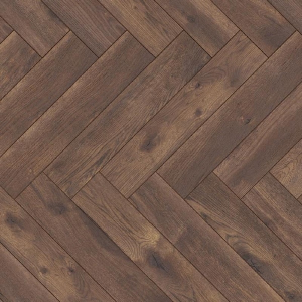 Ламинат Kronotex Herringbone 4766 A/B Дуб Петерсон темный с фаской 1,238 м2\уп.