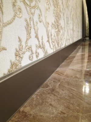 Плинтус Dollken Cubu Flex Life 80 мм цвет шампань (1245) 2.5 м.п./шт. - изображение 2