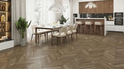 Кварц виниловая плитка Alpine floor ECO 18-4 Дуб Насыщенный Chevron 1,6764 м2\уп. - изображение 2