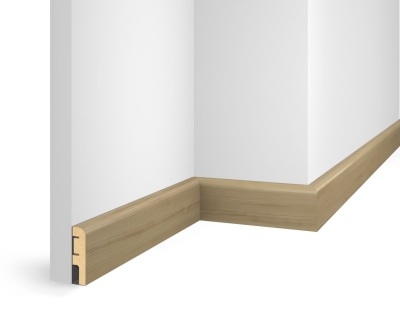 Плинтус ЕP07 NanoFlex, дуб Беленый, 80x16x2400 мм, МДФ - изображение 1