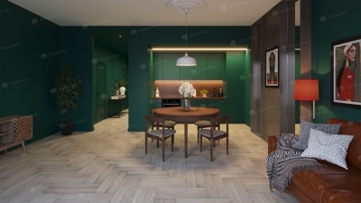 Кварц виниловая плитка Alpine floor Expressive Parquet ECO 10-1 Сумерки 1,48 м4\уп. - изображение 4