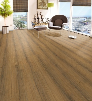 Ламинат Egger Aqua+ Дуб Шерман коньяк коричневый EPL184 8мм 33 класс c фаской 2,5427м2\уп. - изображение 2