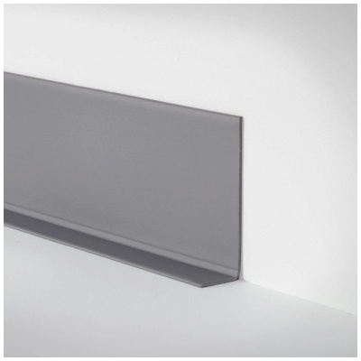 Плинтус Dollken WL100 100 мм цвет темно-серый (0146) 50 м.п./рулон - изображение 1