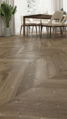 Кварц виниловая плитка Alpine floor ECO 18-4 Дуб Насыщенный Chevron 1,6764 м2\уп. - изображение 4