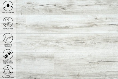 Ламинат Peli Anatolia Platinum Белый Дуб 12мм 33 класс с фаской 1,4706м2\уп - изображение 3