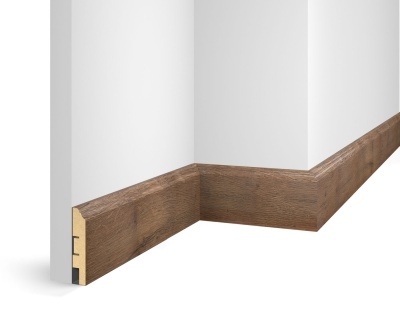 Плинтус WP07, экошпон, дуб Муссон, 80x16x2400 мм, МДФ - изображение 1