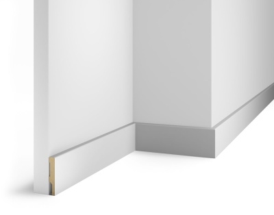Плинтус AP71 под покраску, белый, 58x10x2400 мм, МДФ - изображение 1