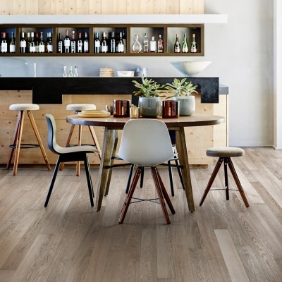 Паркетная доска Karelia Oak 4 Story 138 Misty Grey однополосная, 14х138х1116, 1,24 м2 уп.,  c 4 cторонней микрофаской, селекция Nature Dark - изображение 2