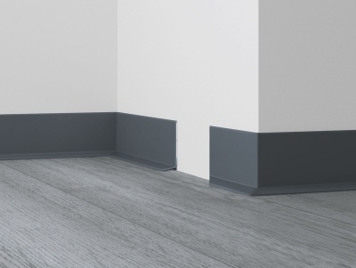 Плинтус Dollken WL50 50 мм цвет антрацит (0348) 50 м.п./рулон - изображение 1