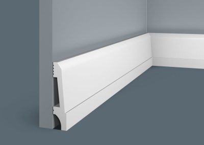 Плинтус PX023, 90х20, 2000мм, Экополимер/12 - изображение 1