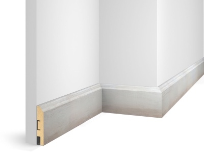 Плинтус WP07, экошпон, дуб Кремовый, 80x16x2400 мм, МДФ - изображение 1