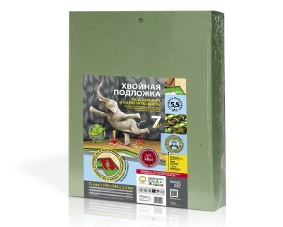 Подложка листовая хвойная Steico 5.5мм, 7 м2 уп. - изображение 1