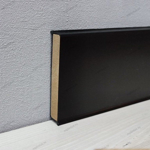 Плинтус Dollken Cubu Flex Life 80 мм цвет черный (1144) 2.5 м.п./шт.