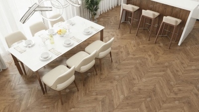 Кварц виниловая плитка Alpine floor ECO 18-10 Гевуина Chevron 1,6764 м2\уп. - изображение 3