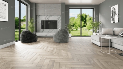 Кварц виниловая плитка Alpine floor Parquet Premium  ECO 19-5 Дуб Натуральный Отбеленный 0,75 м2\уп. - изображение 2