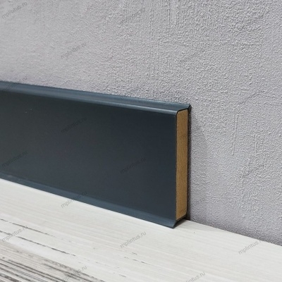 Плинтус Dollken Cubu Flex Life 60 мм цвет антрацит (1209) 2.5 м.п./шт. - изображение 1