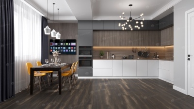 Кварц виниловая плитка Alpine floor Easy Line ECO 3-13 Орех Темный 2,245м2\уп. - изображение 4