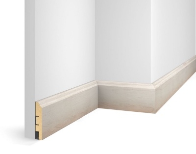Плинтус WP07, экошпон, дуб Коттон, 80x16x2400 мм, МДФ - изображение 1