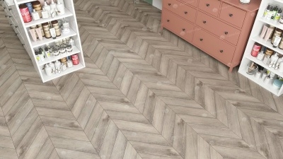 Кварц виниловая плитка Alpine floor ECO 18-8 Дуб Исида Chevron 1,6764 м2\уп. - изображение 3