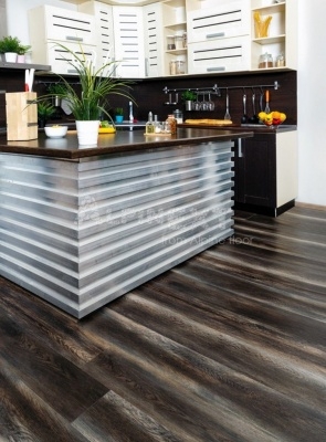 Кварц виниловая плитка Alpine floor Ultra ECO 5-13 Орех Тёмный 4,49 м4\уп. - изображение 3