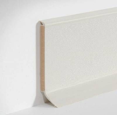 Плинтус Dollken S100 100 мм цвет белый (1013) 2.57 м.п./шт.