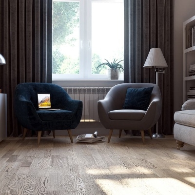 Паркетная доска Polarwood Oak Uranium Oiled 3S, трехполосная, 14х188х2266, 3,41м2 уп., без фаски, селекция Country - изображение 2