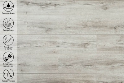 Ламинат Peli Anatolia Design Дуб Грей 8мм 33 класс с фаской 1,9608м2\уп - изображение 4