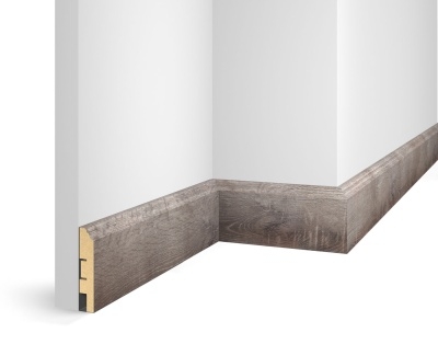 Плинтус WP07, экошпон, дуб Понца, 80x16x2400 мм, МДФ - изображение 1