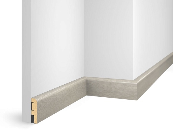 Плинтус ЕP07 NanoFlex, дуб Анталия, 80x16x2400 мм, МДФ